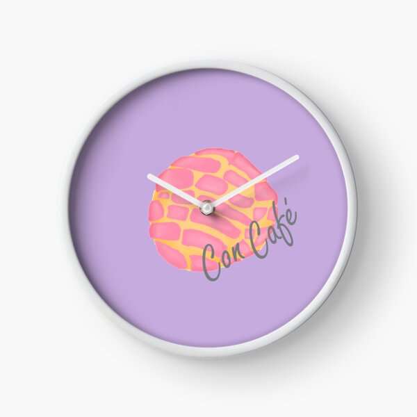 Concha con Café Clock