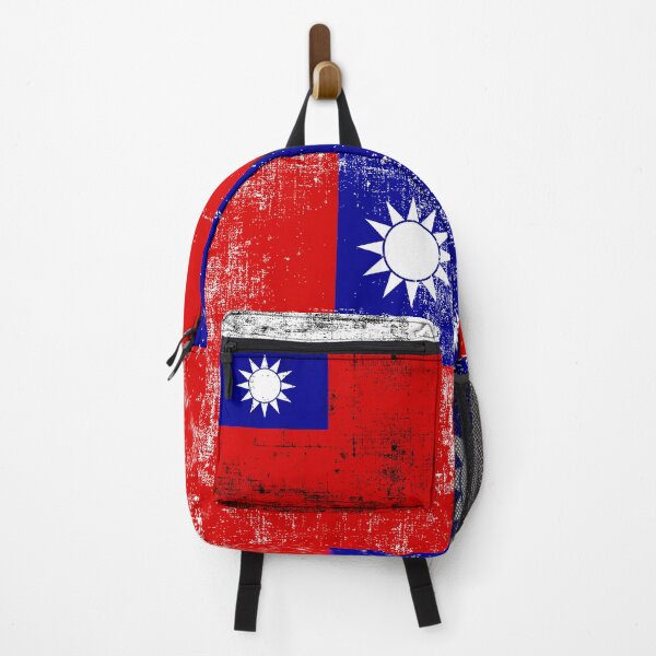 Item preview, Free Taiwan Taiwanese Pride Taiwan National Flag Republic of China Fight For Freedom Backpack designed and sold by GodsFlagFandom.