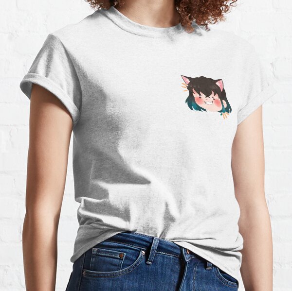 cat anime boy blue Classic T-Shirt