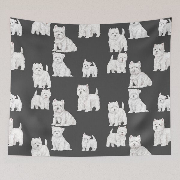 Item preview, West Highland White Terrier Dog sticker sheet designed and sold by MameDesign.