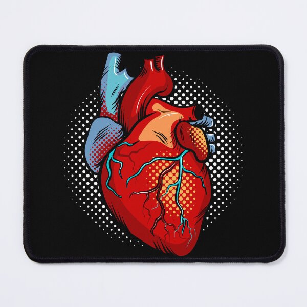 Item preview, Human heart pop art style designed and sold by IronicEmpire.