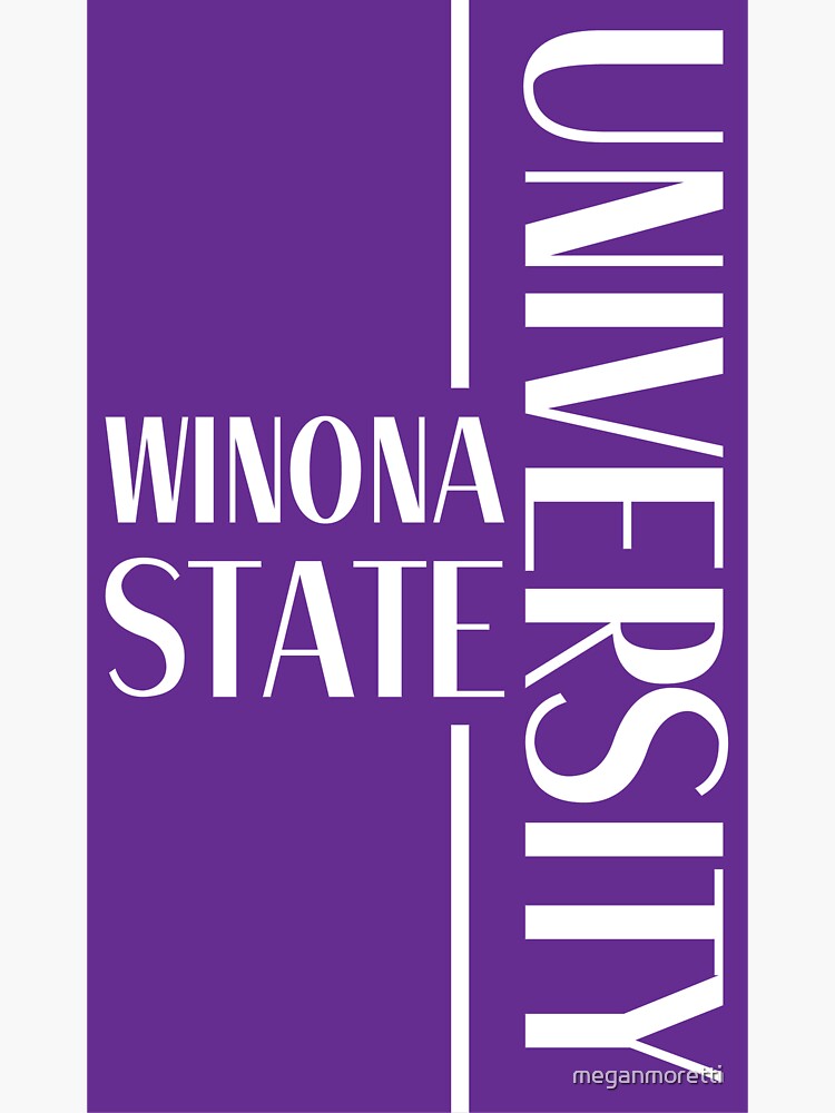 "Winona State University " Sticker by meganmoretti Redbubble