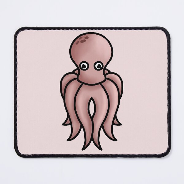 Item preview, small salmon colored octopus designed and sold by octo-PS.