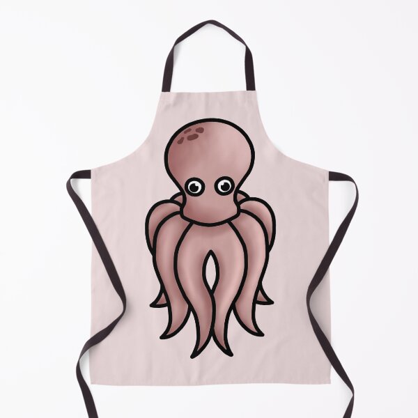 Item preview, small salmon colored octopus designed and sold by octo-PS.