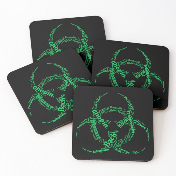 Item preview, 50 Composers - biohazard shape designed and sold by Musicianst0re.