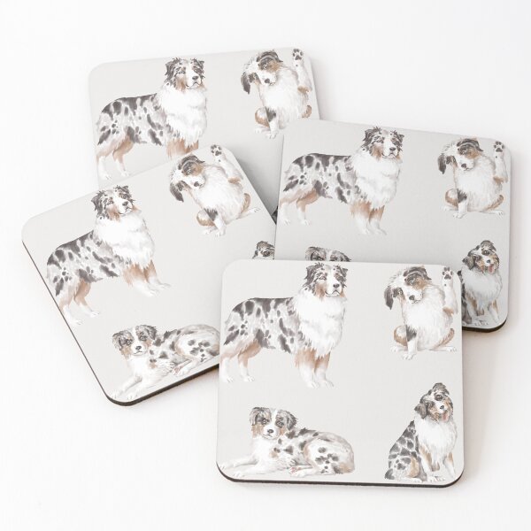 Item preview, Australian Shepherd Dogs designed and sold by MameDesign.