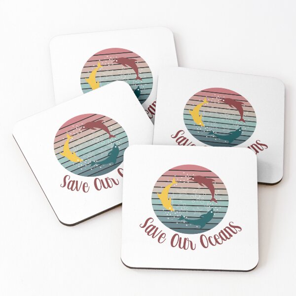 Item preview, Vintage Sunset Save Our Oceans designed and sold by HappyLifeCreate.