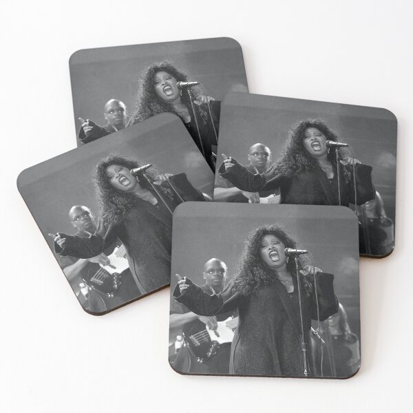 Item preview, Chaka Kahn - BW Photograph designed and sold by ConcertImages.