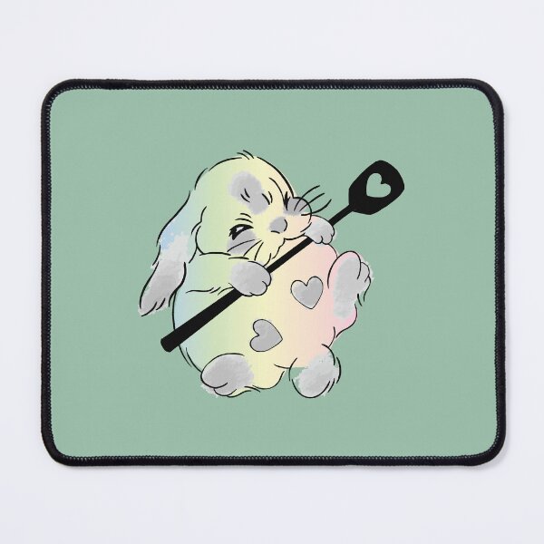 Item preview, cute kawaii snowball bunny funny bunny designed and sold by XXgooddeedXX.