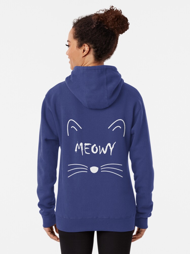 Meowgicians Swaggy Streetwear Warm Cat Hoodie | Stylish Hoodie for Cats Black Innerwear / L
