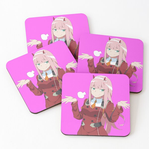 Item preview, ZeroTwo Shrugging Anime Girl designed and sold by kosmicwaffle.