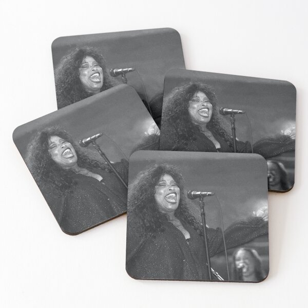 Item preview, Chaka Kahn - BW Photograph designed and sold by ConcertImages.