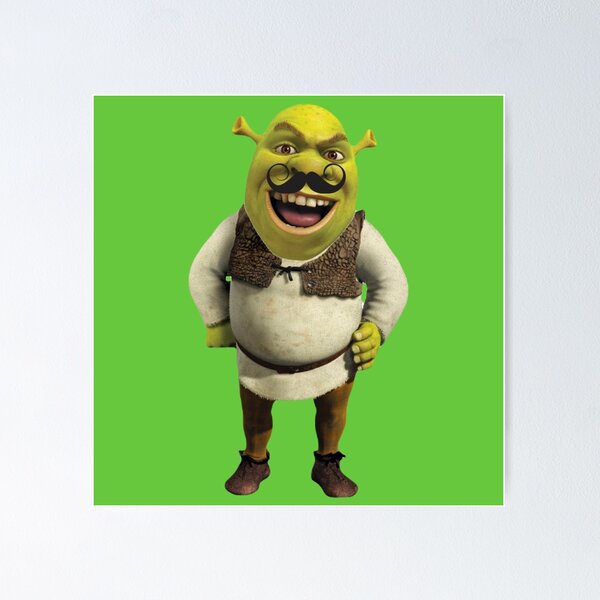 Screaming Shrek  Metal Print for Sale by SunnyMoonCrafts