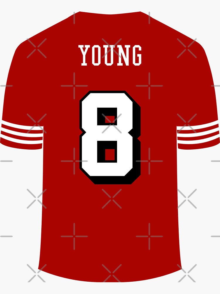 Steve Young - 49ers' Sticker for Sale by On Target Sports