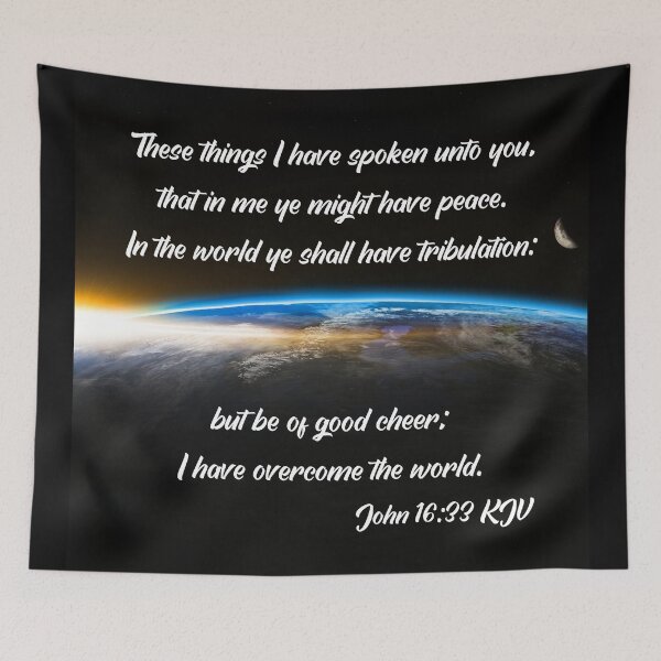 Item preview, John 16:33 King James Version designed and sold by Caregiverology.