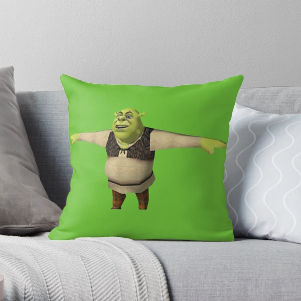 Shrek - Dwayne The Rock Johnson - Work of Art Throw Pillow for Sale by  stickrmeme