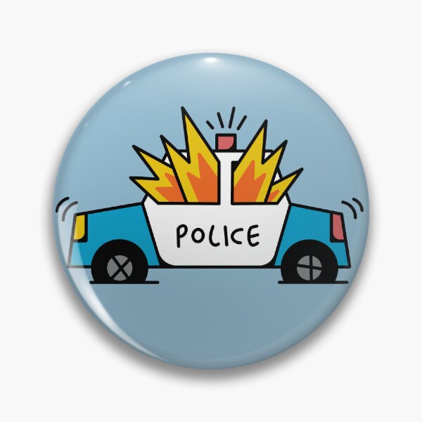 Item preview, Burning Police Car designed and sold by VADIMproducts.