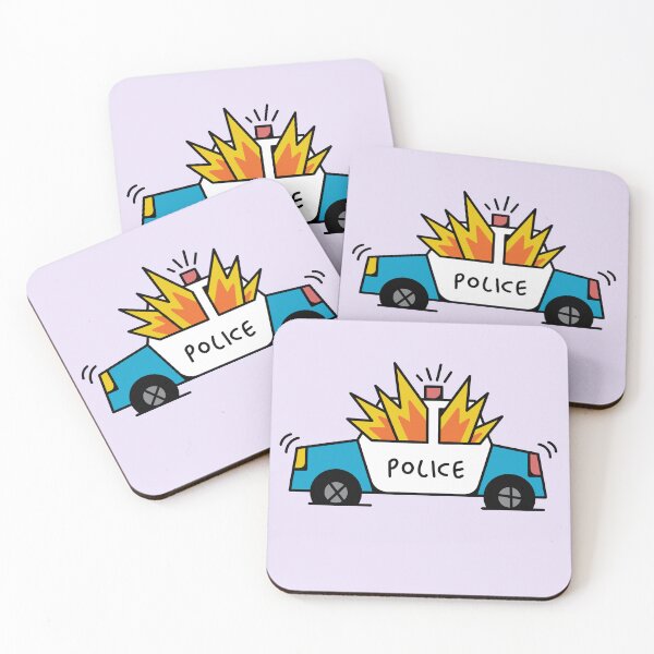 Item preview, Burning Police Car designed and sold by VADIMproducts.