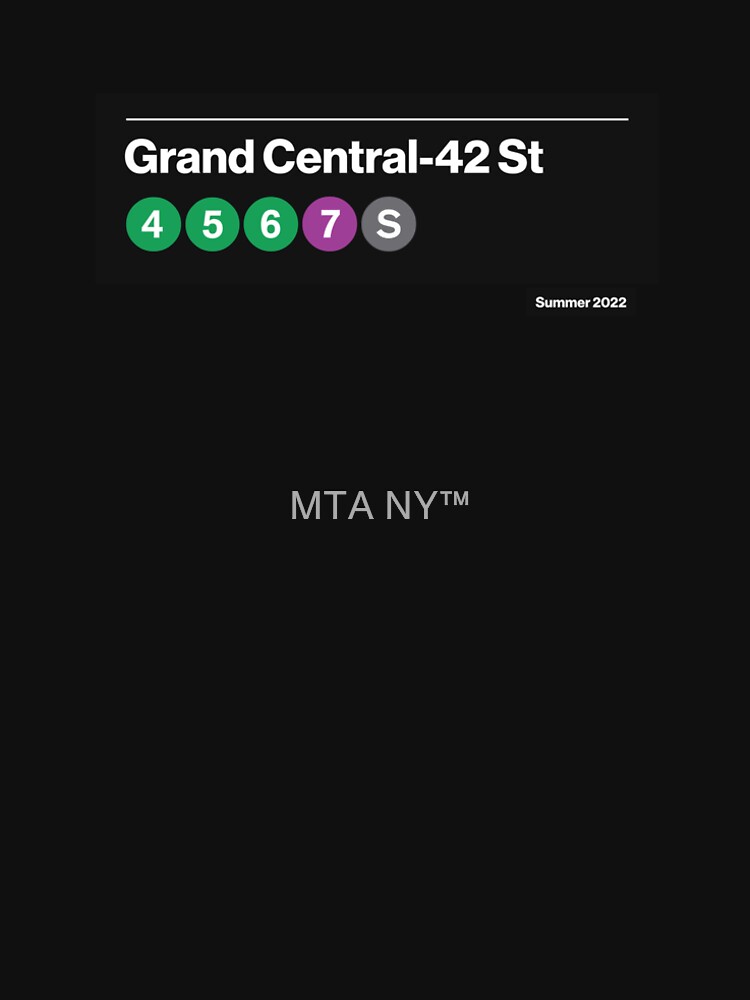 Thumbnail 6 of 6, Premium T-Shirt, Grand Central-42 St designed and sold by MTA-NY.