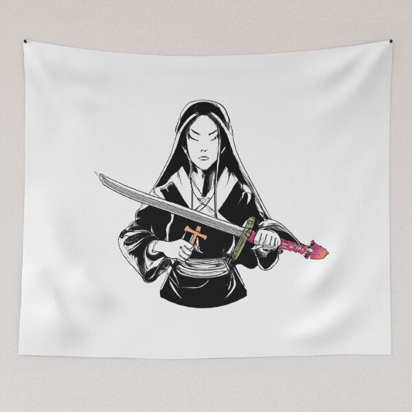Item preview, "Tsumugi" Japanese Samurai Nun designed and sold by brandonpickus.
