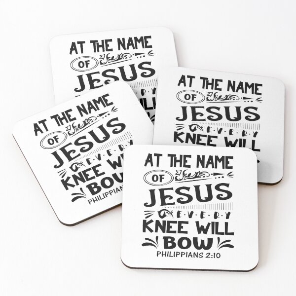 Item preview, The Name Of Jesus | Philippians 2:10 | Every Knee Bible Verse designed and sold by NobleForte.