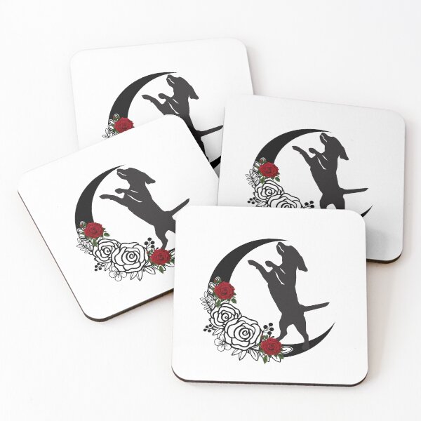 Item preview, A dancing labrador and moon design. Labrador and Roses. designed and sold by Doggymadness.