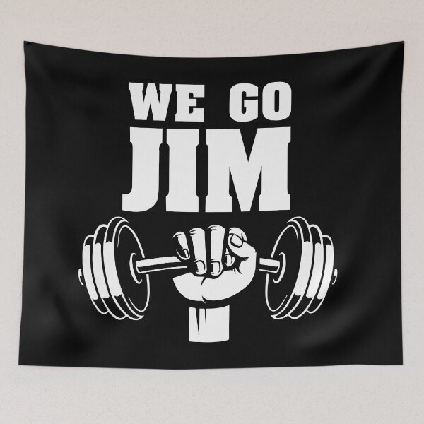 Item preview, We Go Jim - We Go To The Gym Workout Lover designed and sold by knapst.