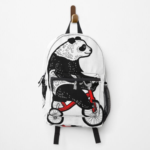 Item preview, Panda bear rides red bicycle designed and sold by IronicEmpire.