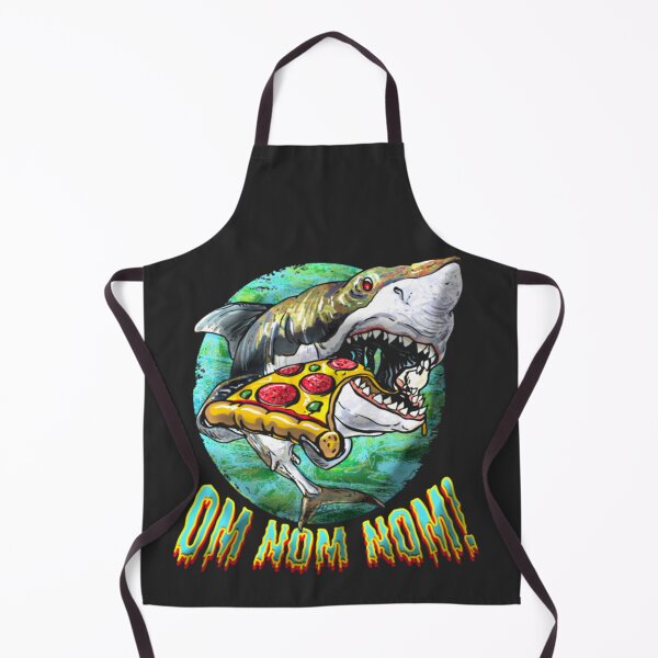 Item preview, Om Nom Nom Pizza Shark Funny designed and sold by Jerry King.