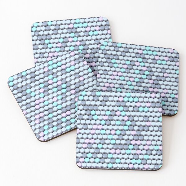 Item preview, pastel color hexagonal tiles designed and sold by AI ART Studio.