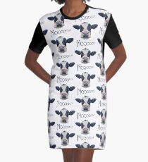 Vestido camiseta Cara de vaca de animal
