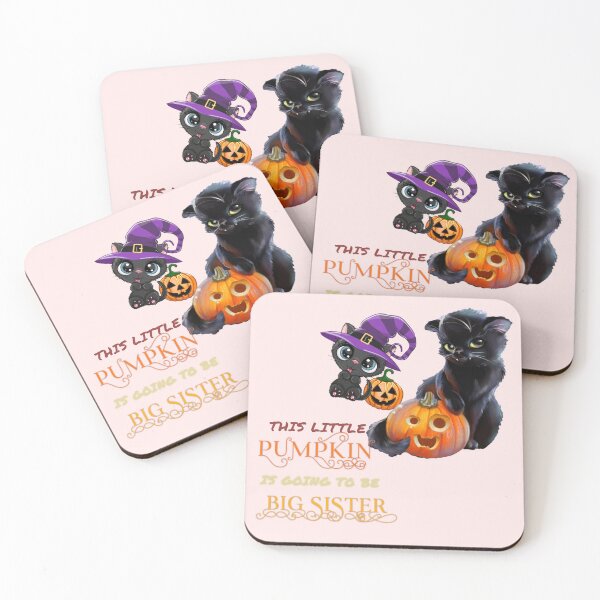 Item preview, This Little Pumpkin Is Going To Be Big Sister,Cat Pumpkin Treats designed and sold by Vittorio-23.