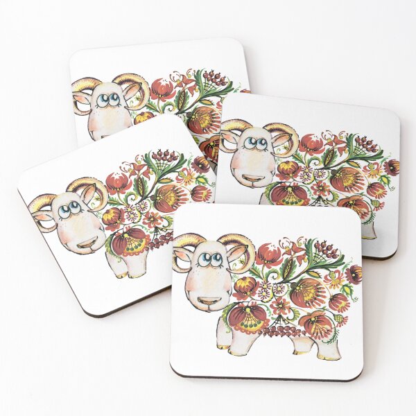 Item preview, Little sheep - Petrykivka Painting  designed and sold by Redilion.