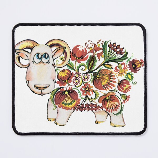 Item preview, Little sheep - Petrykivka Painting designed and sold by Redilion.