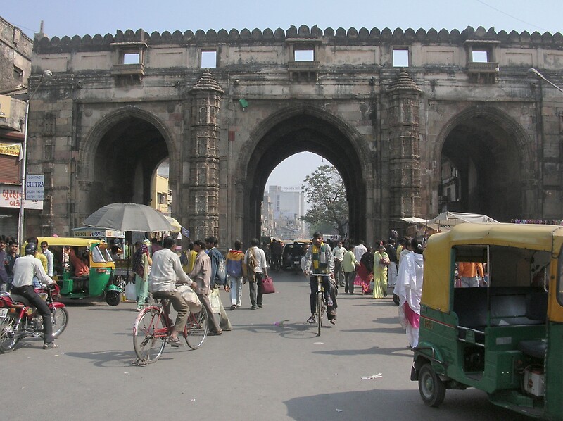 ""The three gates " street of Ahmedabad city" by nisheedhi | Redbubble