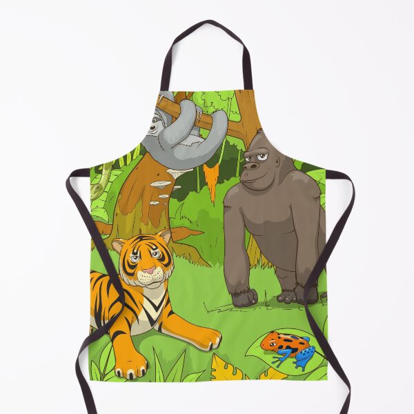 Item preview, Cartoon Jungle animals designed and sold by IronicEmpire.