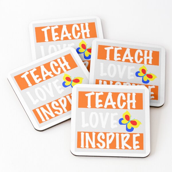 Item preview, Orange I Teach and Love and Inspire  designed and sold by EdwardMonet.