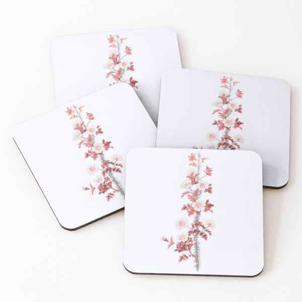 Item preview, Scotch Rose Flower, Alternative Illustration - Red Rose designed and sold by DaphneKstudio .