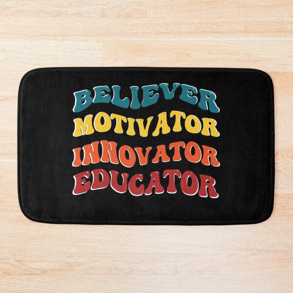 Item preview, Believer Motivator Innovator Educator Retro Groovy Teachers designed and sold by Sasikharn.