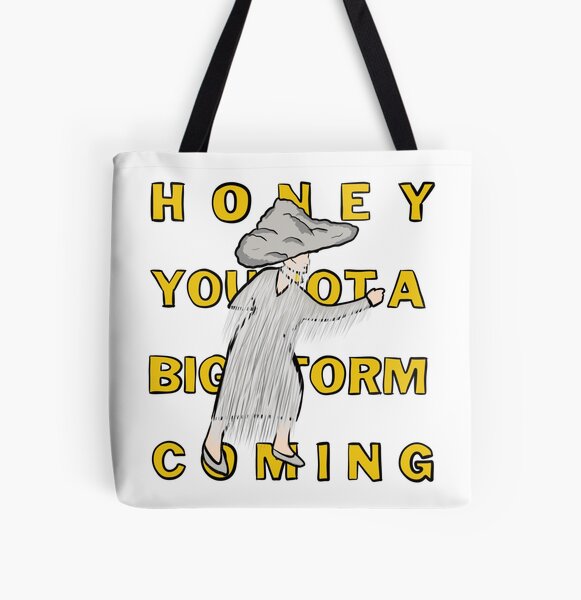 Big Storm All Over Print Tote Bag