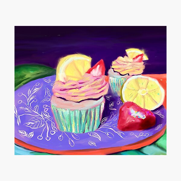 Lemon Cupcakes Photographic Print