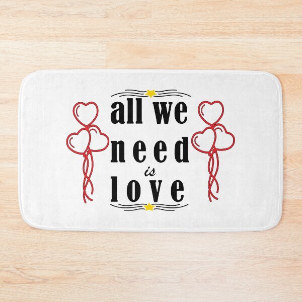 Item preview, all we need is love .Quote for (family mom father boyfriend cat dog ..all) designed and sold by Magisolution.
