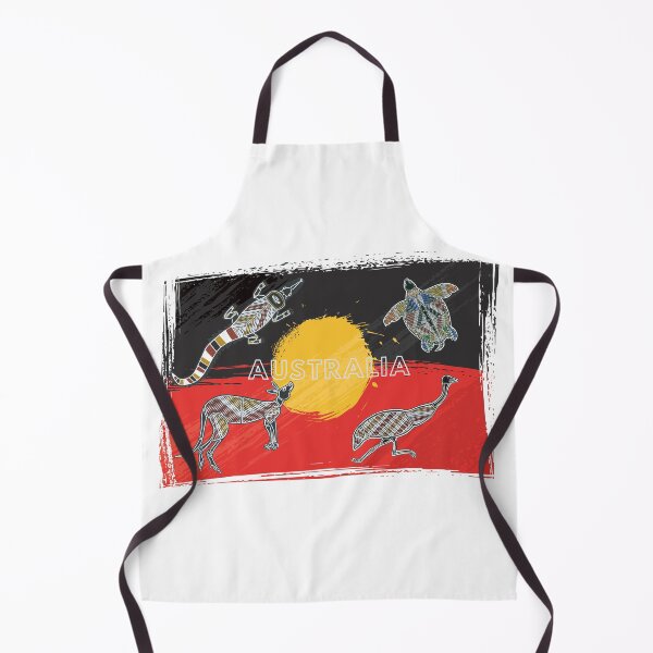 Item preview, Australia Aboriginal Flag Decal designed and sold by Dekal.