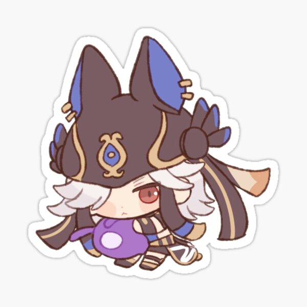Item preview, Cyno Chibi Kawaii - Genshin Impact designed and sold by Sara2806.