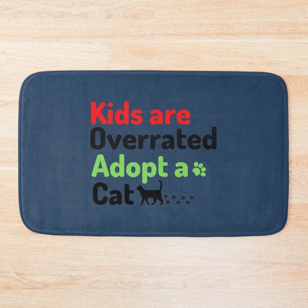 Item preview, Kids are overrated adopt a cat  cats lovers  animal lover  animal lovers designed and sold by SVGtothemoon.