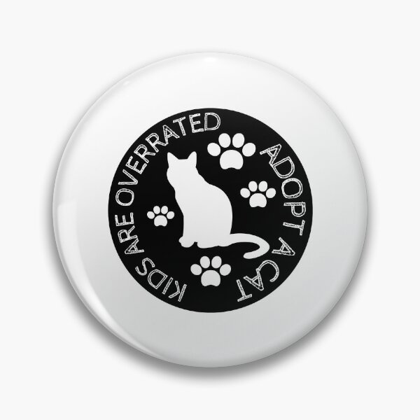 Item preview, Kids are overrated adopt a cat  cats lovers  animal lover designed and sold by SVGtothemoon.