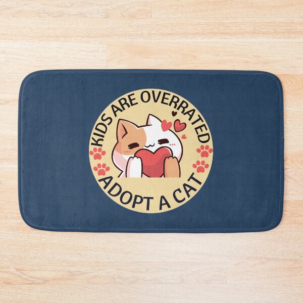 Item preview, Kids are overrated adopt a cat  cats lovers  animal lover  kids designed and sold by SVGtothemoon.