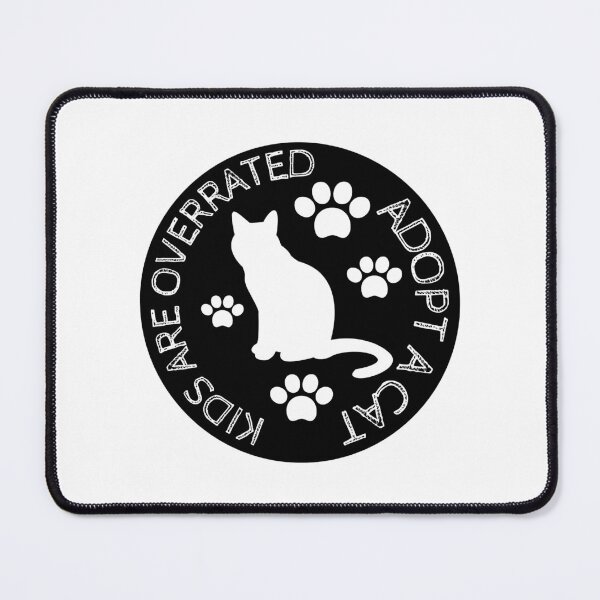 Item preview, Kids are overrated adopt a cat  cats lovers  animal lover designed and sold by SVGtothemoon.