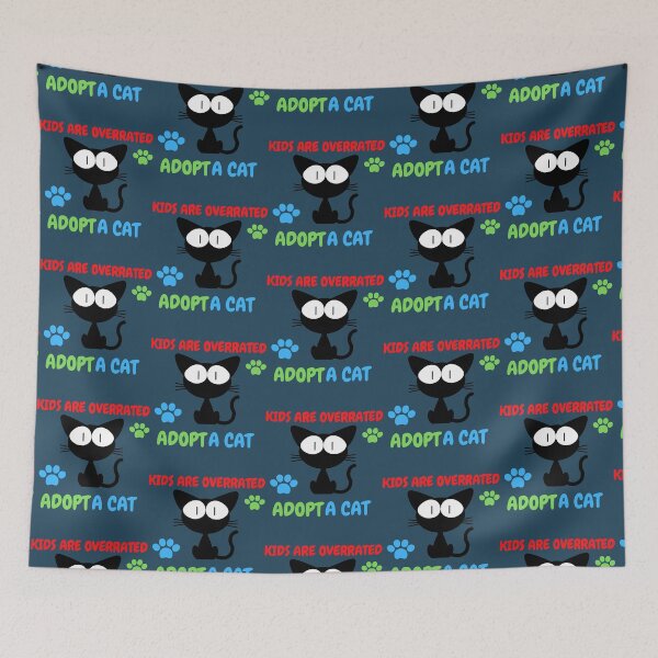Item preview, Kids are overrated adopt a cat  cats lovers designed and sold by SVGtothemoon.