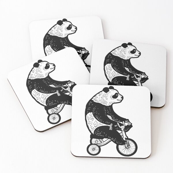 Item preview, Panda bear rides bicycle designed and sold by IronicEmpire.